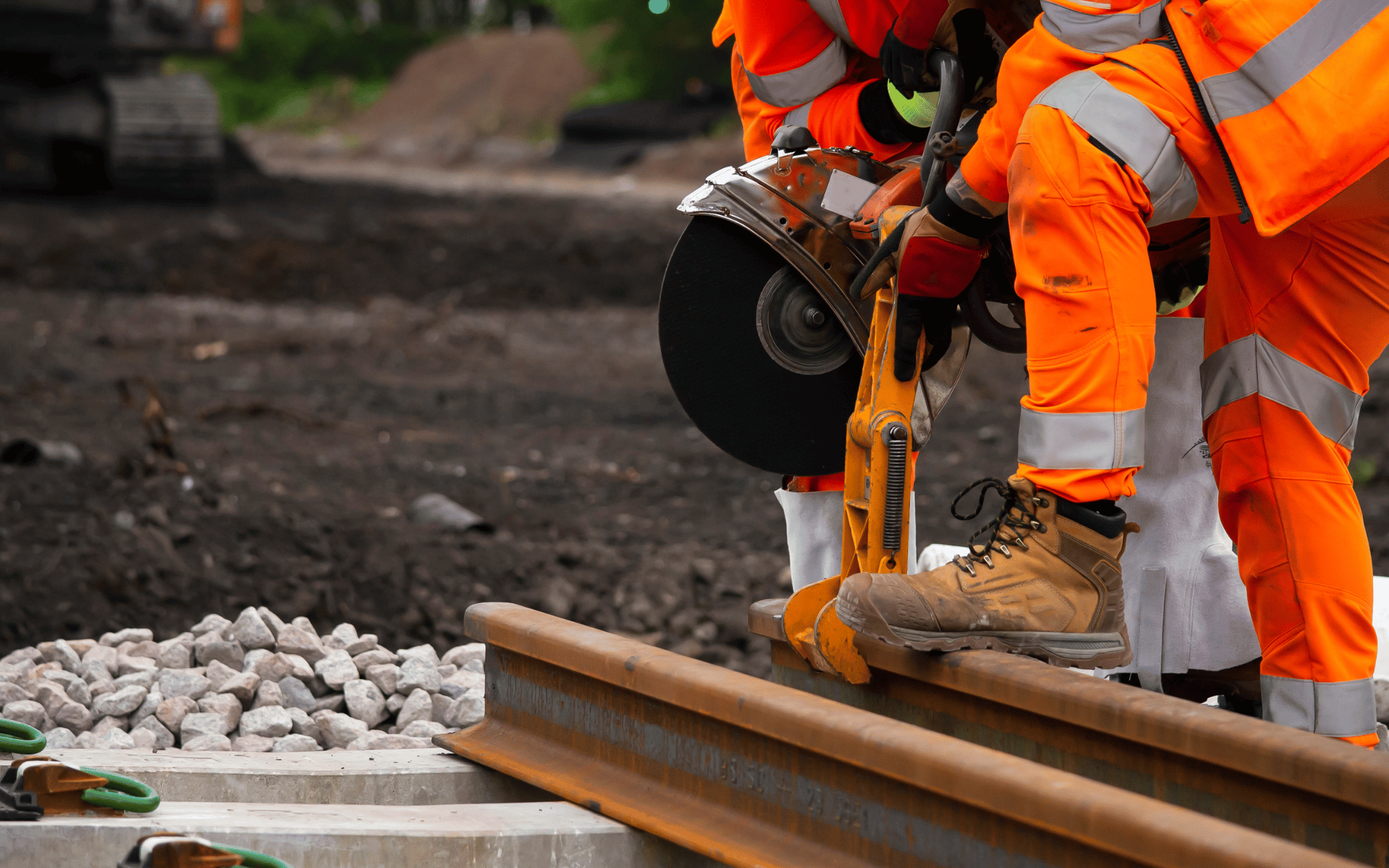 Rail Planning Services Men working on rail tracks